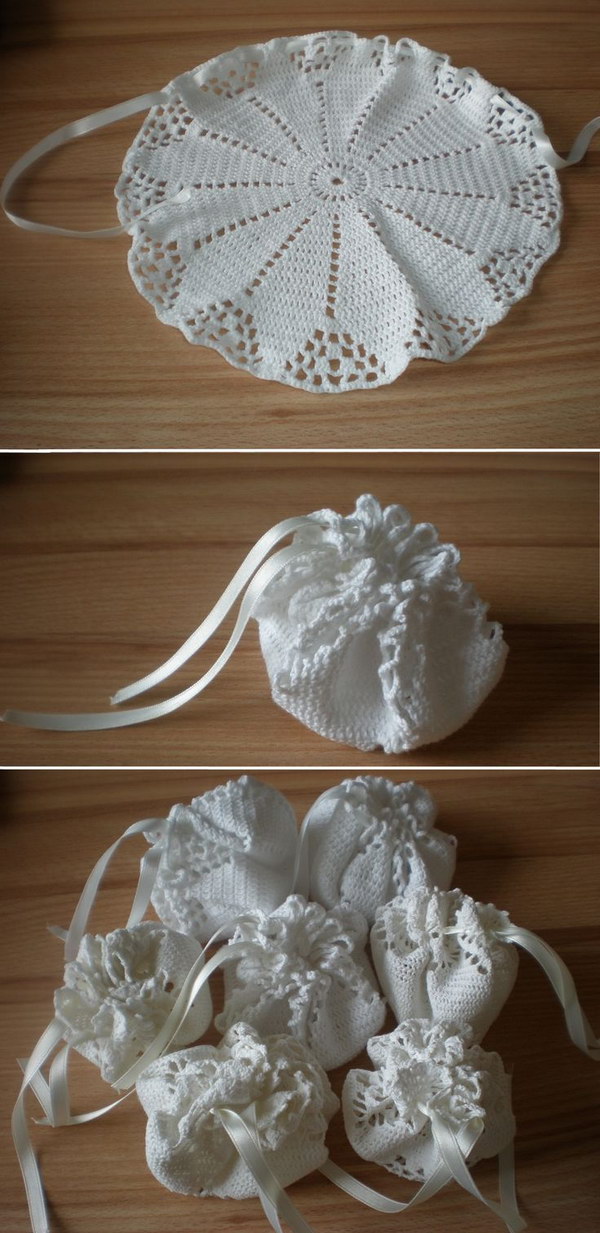 DIY Doily Bags for Favors 
