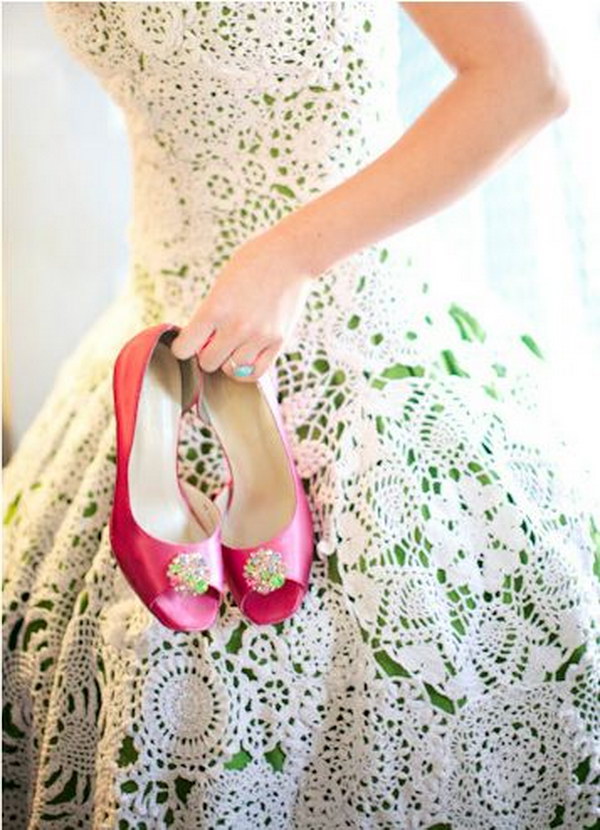 Crochet Lace Doily Wedding Dress 