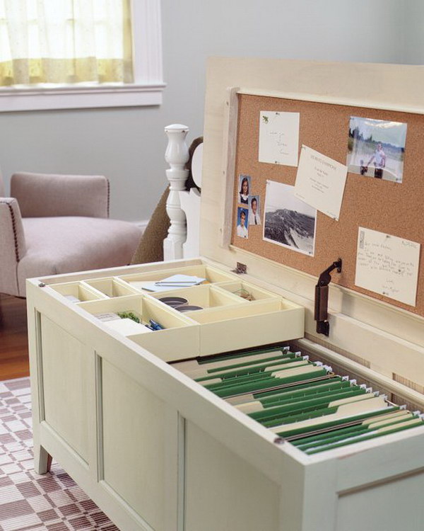 Mini Office Chest. This mini office chest is perfect for storing your files and little office goodies in small spaces.
