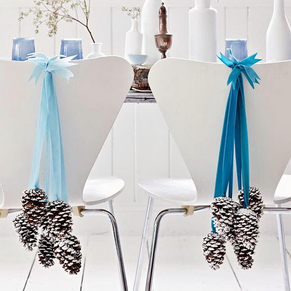 Pinecone and Ribbon Hanging Decoration