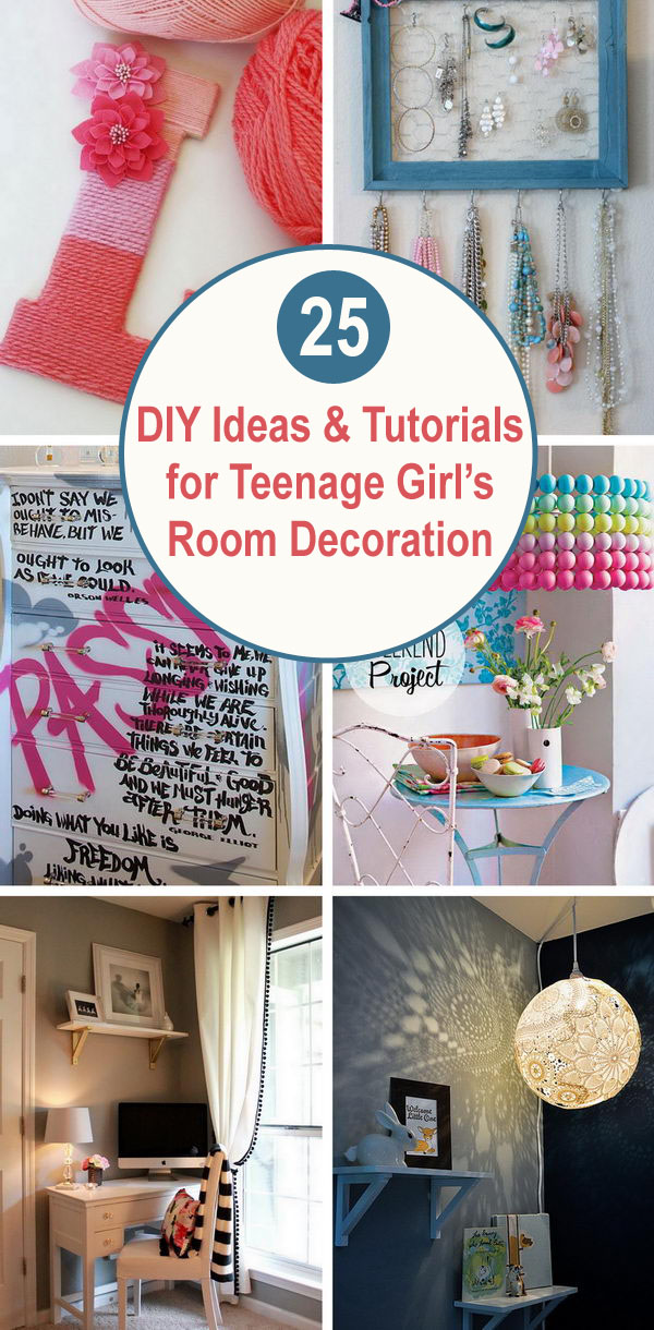 25 Diy Ideas Tutorials For Teenage Girl S Room Decoration 2017