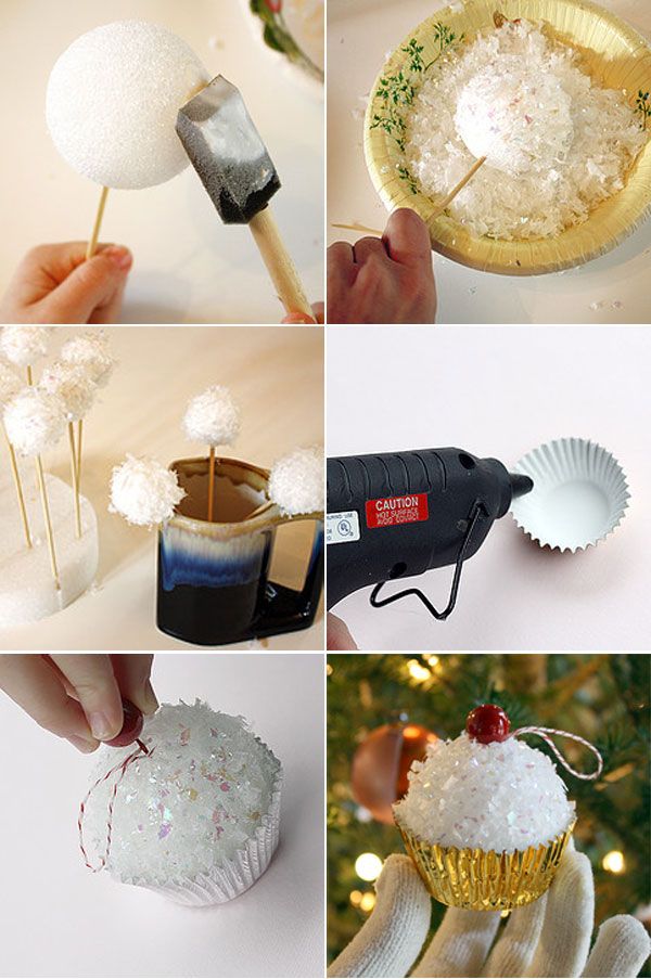 Cupcake Christmas Tree Ornament. 