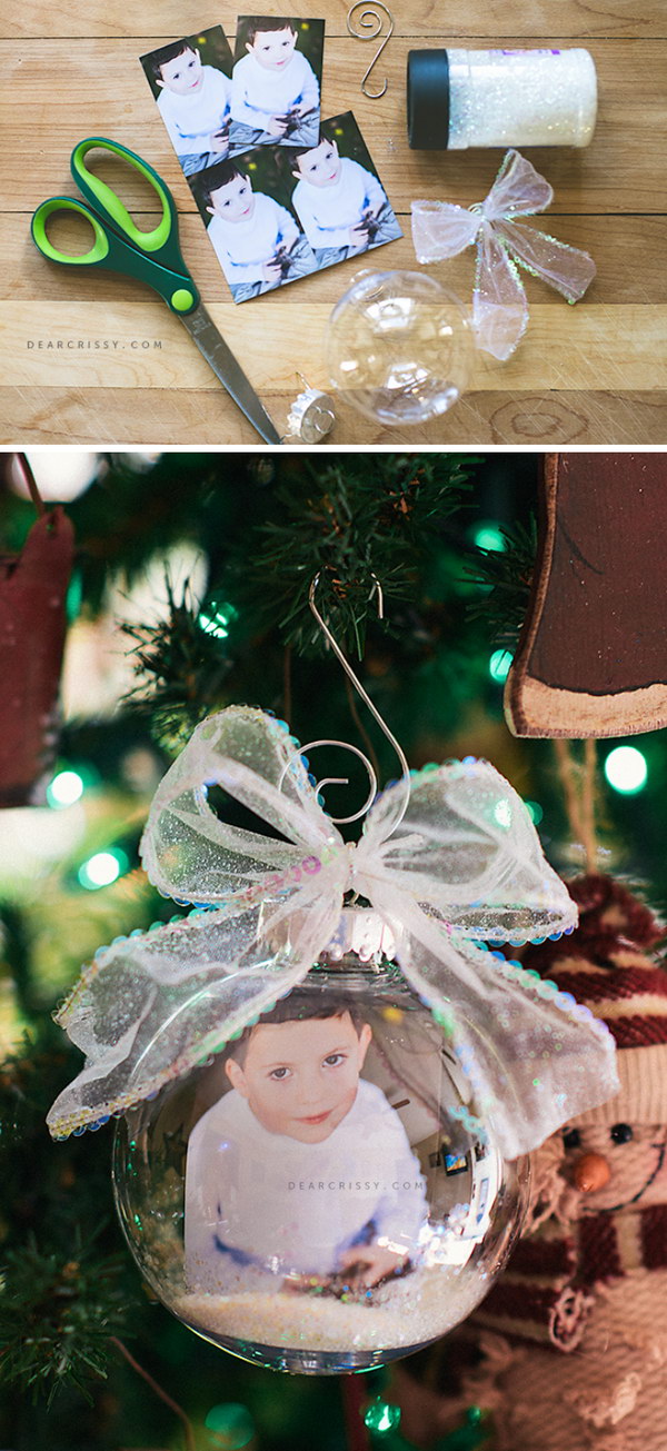 DIY Christmas Photo Ornament. 