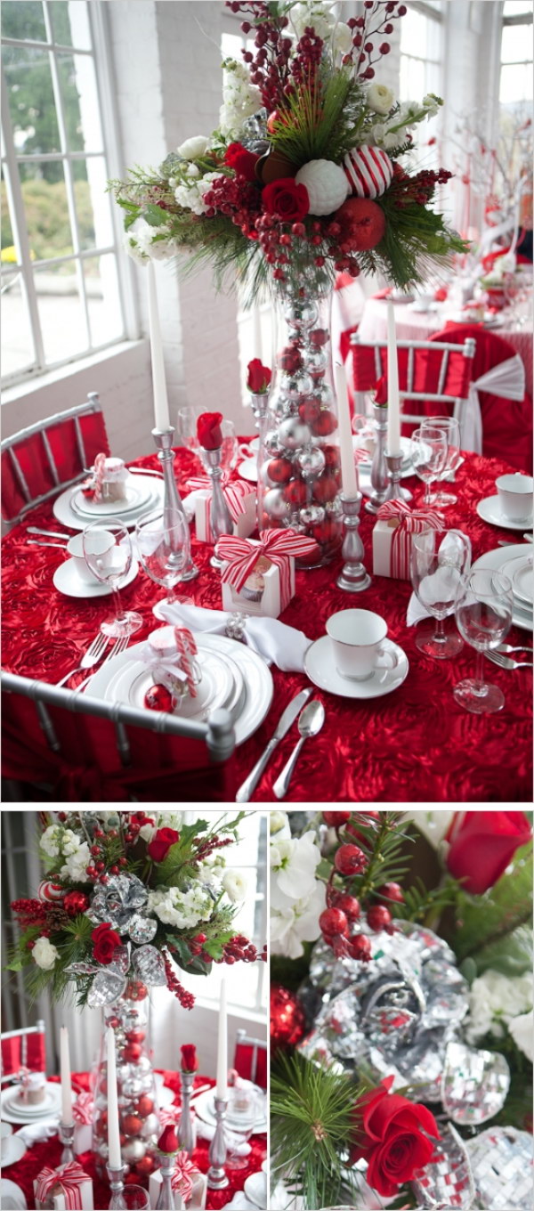 Festive Christmas Table Decoration Ideas and Tutorials 2017