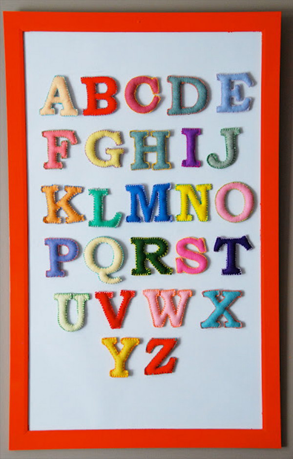 DIY Magnetic Felt ABC’S 