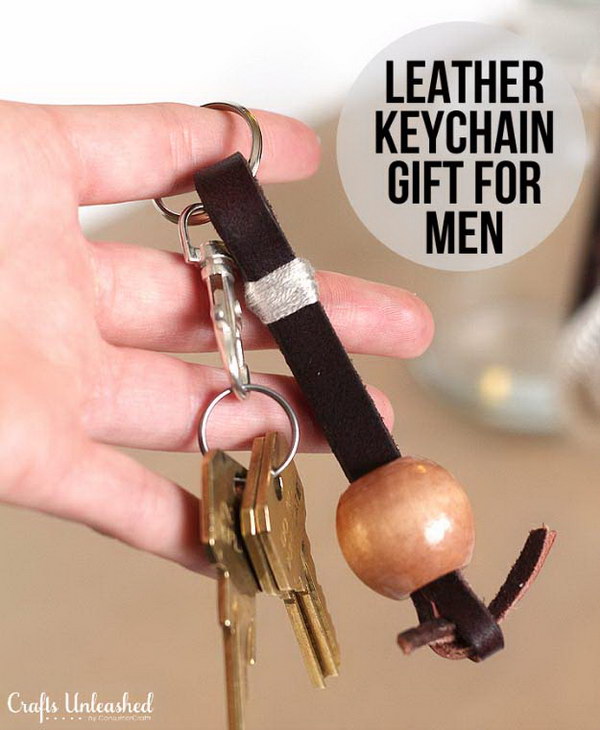 DIY Leather Keychain 