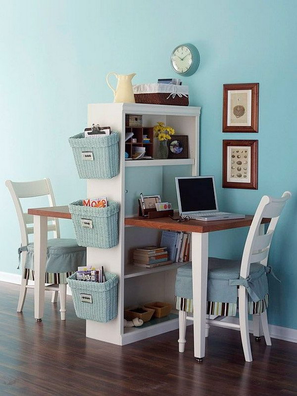 Turn an Old Bookcase into a Homework Station for Kids
