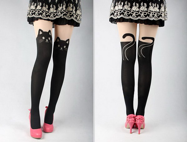 Black Cat Stockings.