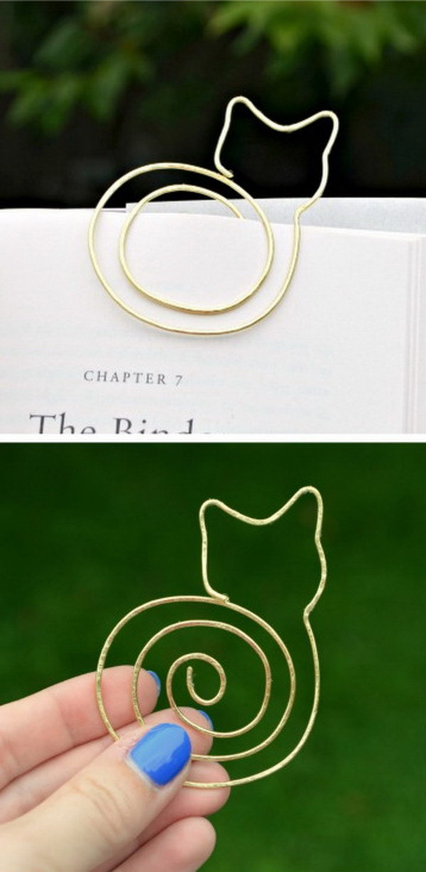 DIY Cat Bookmark.