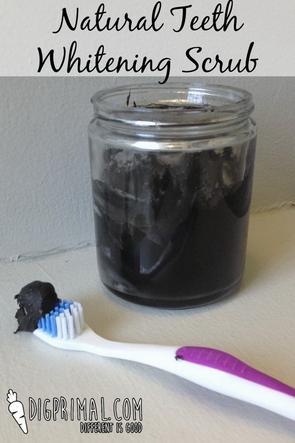 Natural Teeth Whitening Scrub. 