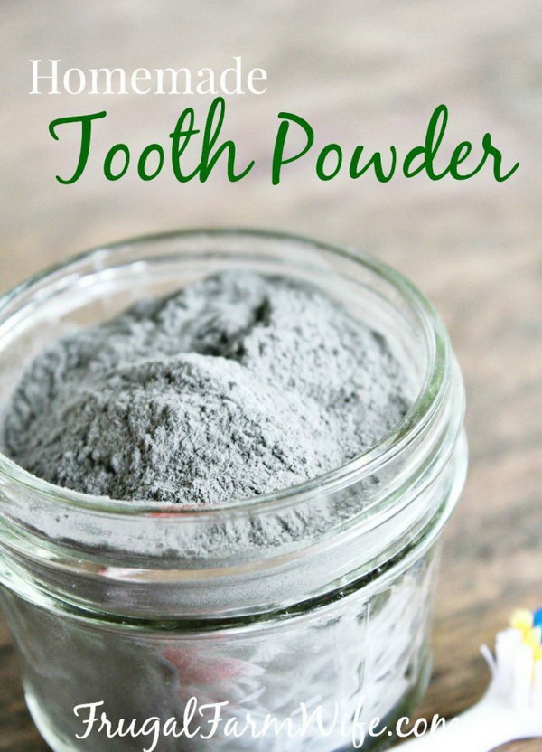 Homemade Tooth Powder. 