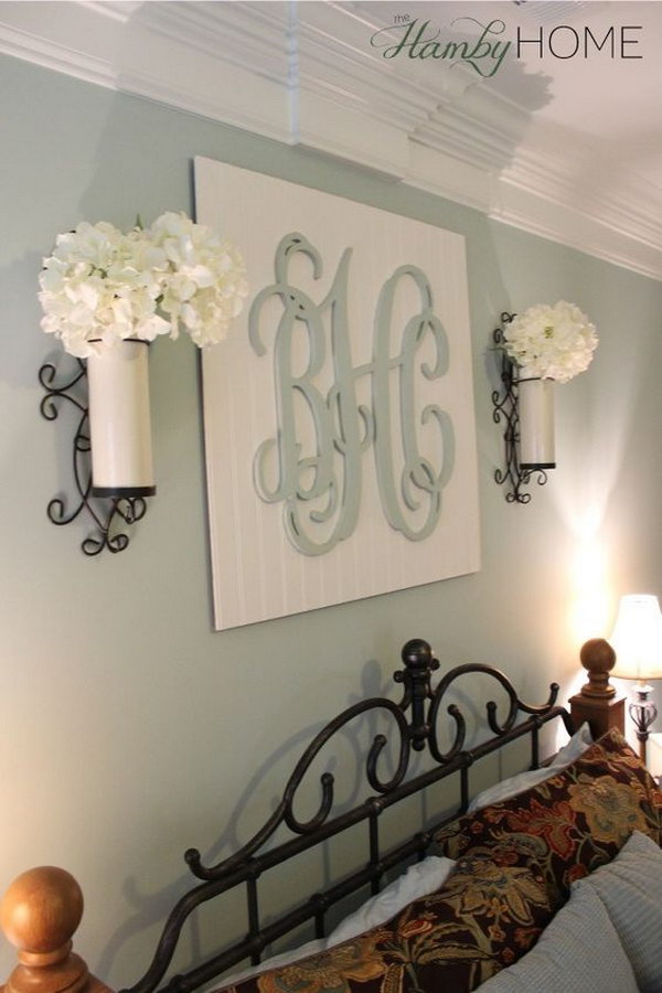 DIY Monogram Wall Art.