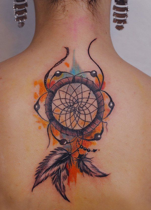 Dream catcher feather tattoo meaning