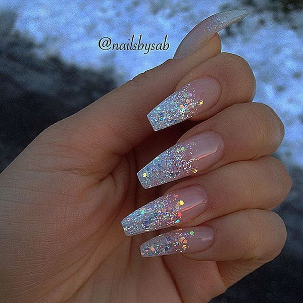 70+ Stunning Glitter Nail Designs 2017