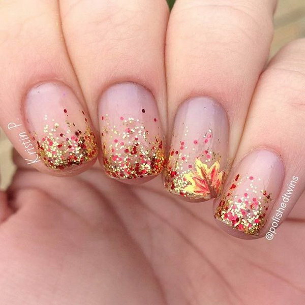 70 Stunning Glitter Nail Designs 17