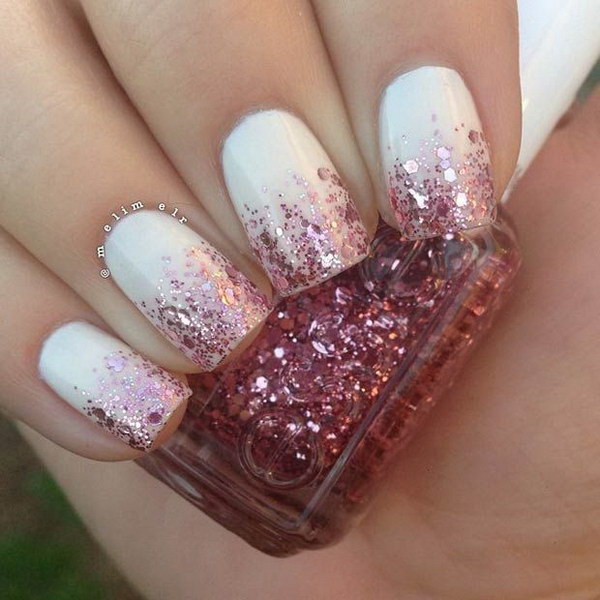 70+ Stunning Glitter Nail Designs 2017