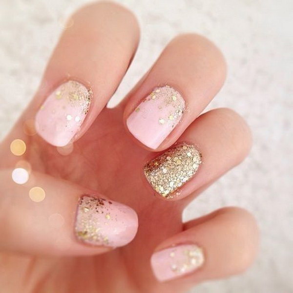 70+ Stunning Glitter Nail Designs 2017