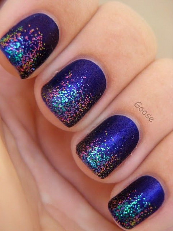 70 Stunning Glitter Nail Designs 2017