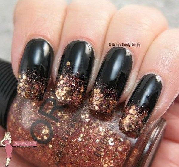 70 Stunning Glitter Nail Designs 2017