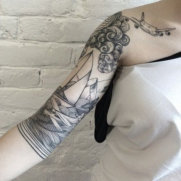 45 Awesome Half Sleeve Tattoo Designs 17