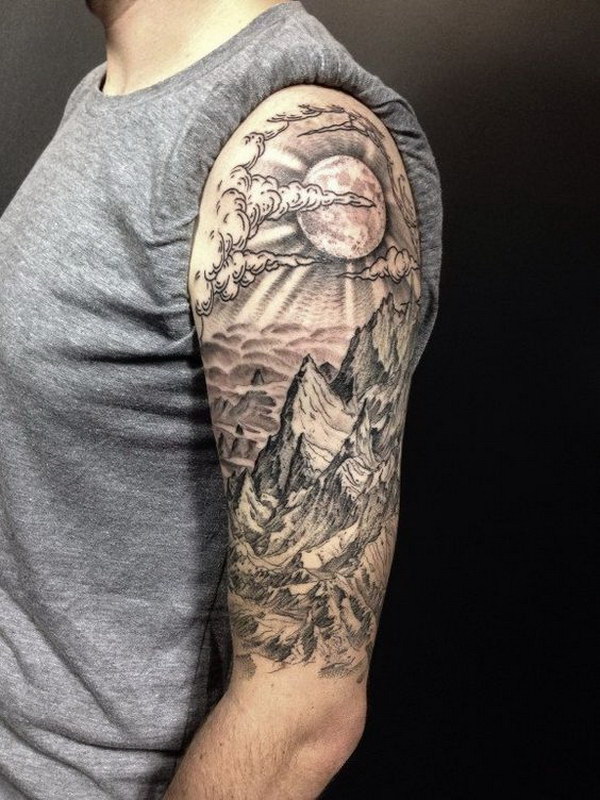 a half sleeve tattoo