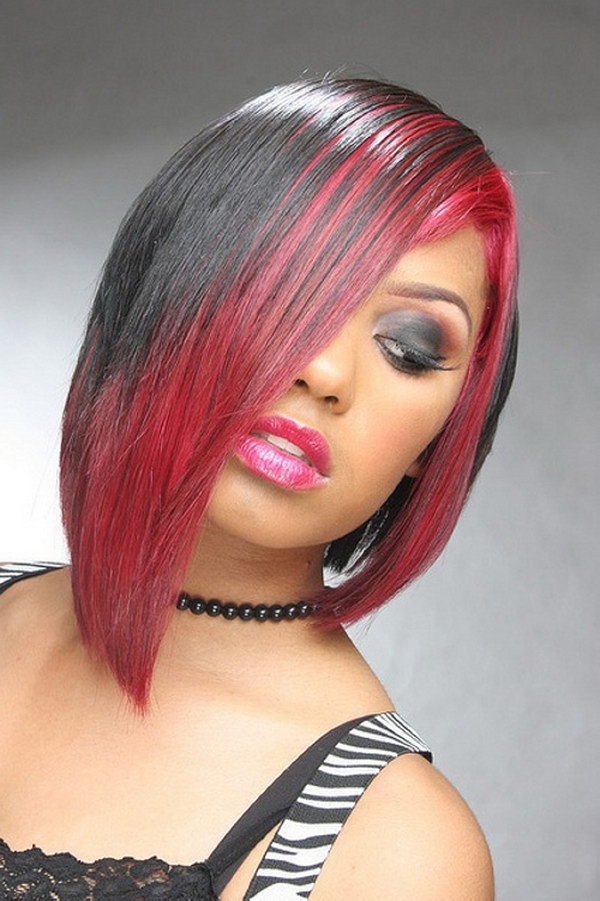 Black And Red Bob