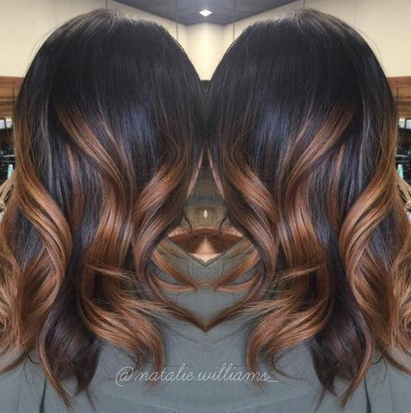 Ombre Highlights On Black Hair