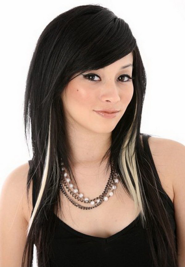 Black Hair With Highlights