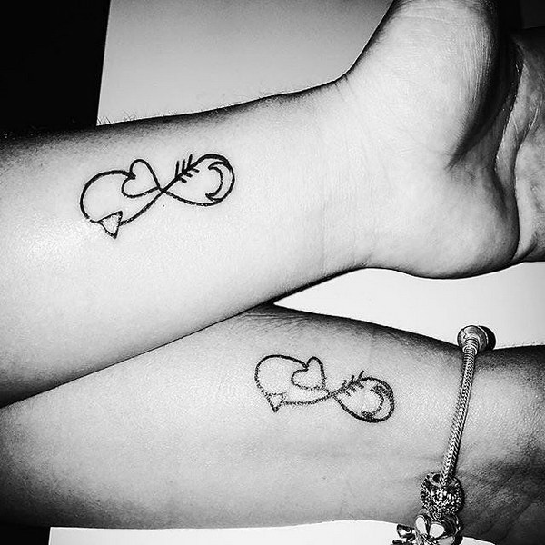 Mother Daughter Infinity Tattoos. 