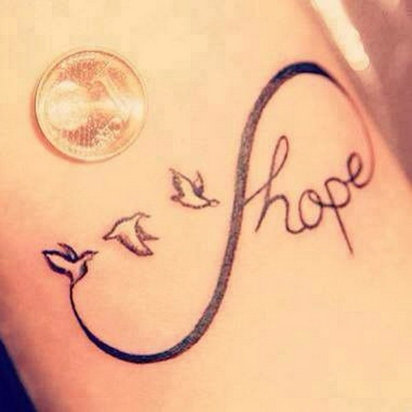 Birds and Hope Infinity Tattoo. 