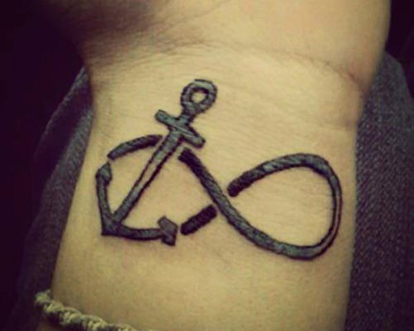 Anchor Infinity Tattoo. 