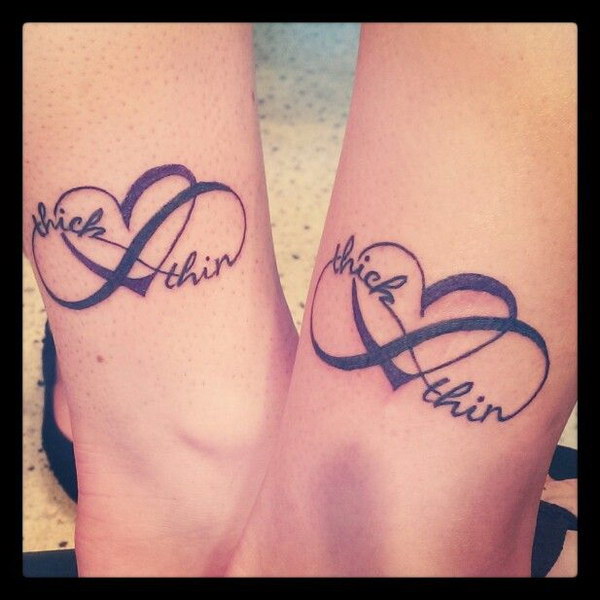 Infinity Heart Best Friend Tattoo. 