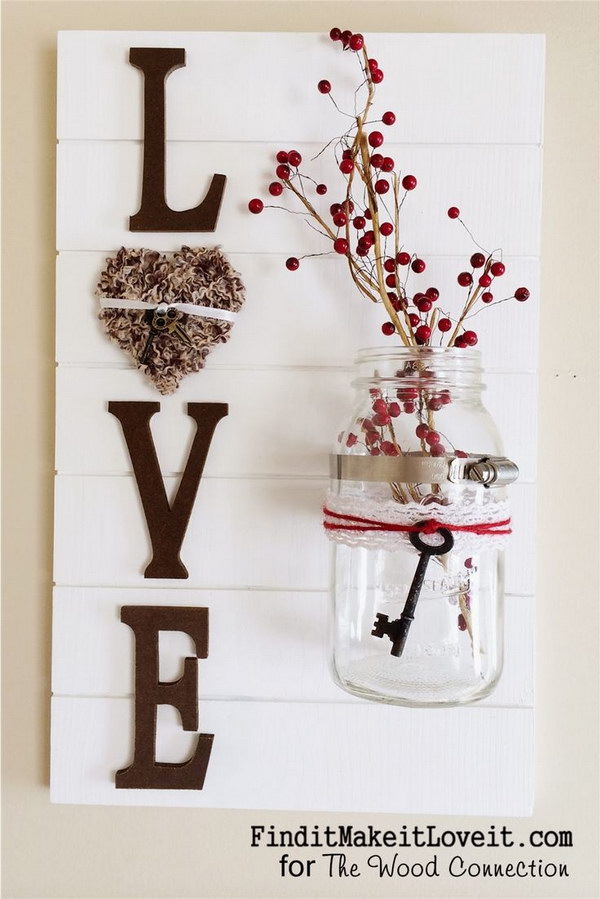 DIY Love Slat Sign