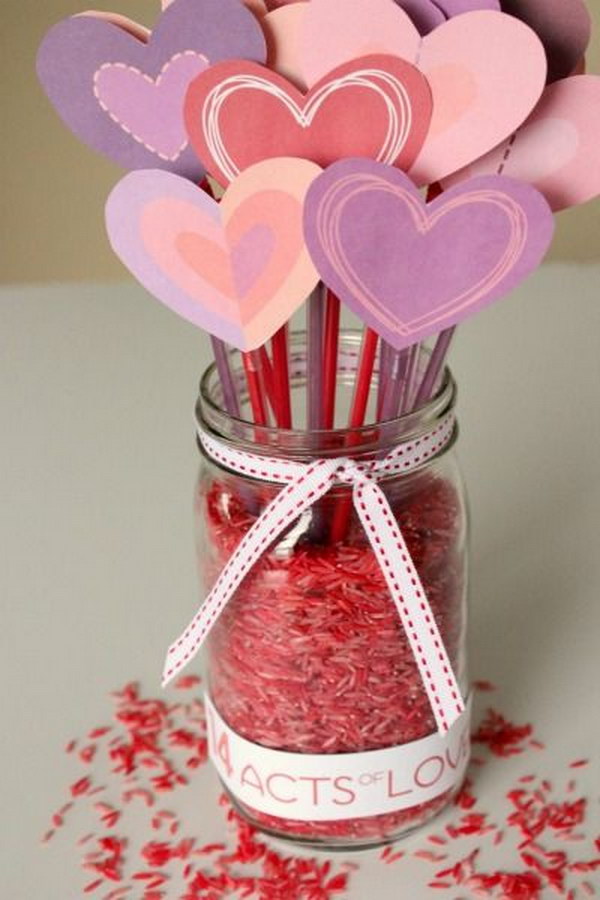 Counting Down to Valentine's with 14 Days of LOVE Mason Jar