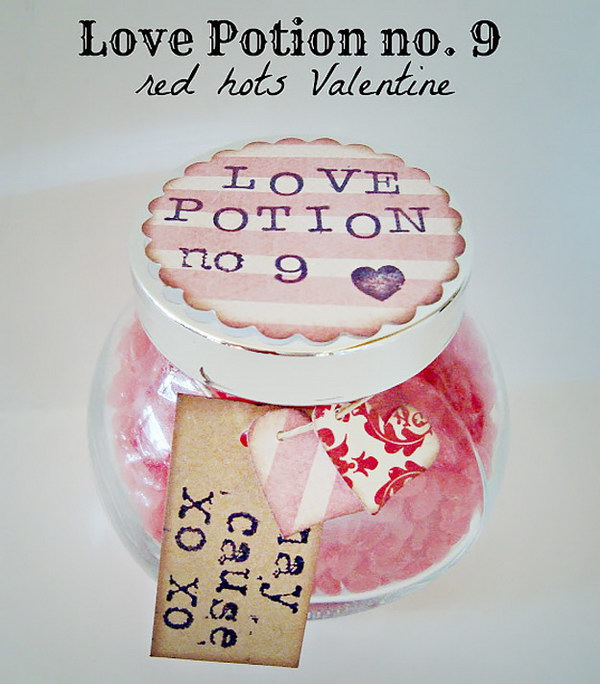 Love Potion Number 9 Mason Jar Gift