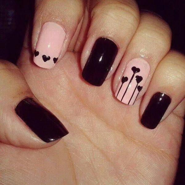 Heart Nail Design.