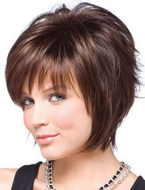 Short To Medium Hairstyles For Round Faces And Thin Hair