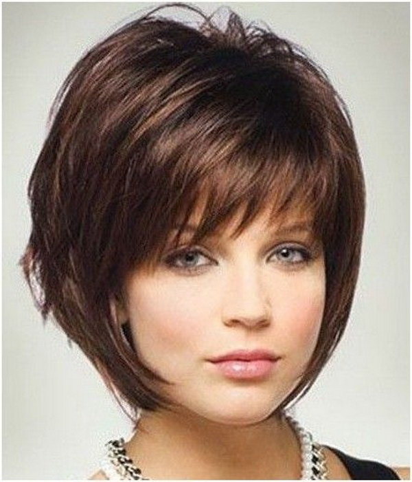 Short Layered Hairstyles For Women With Round Faces