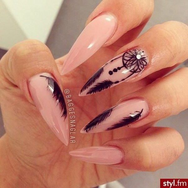 35 Fearless Stiletto Nail Art Designs 17