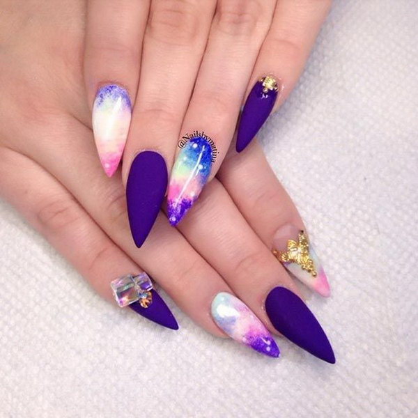 35 Fearless Stiletto Nail Art Designs 17