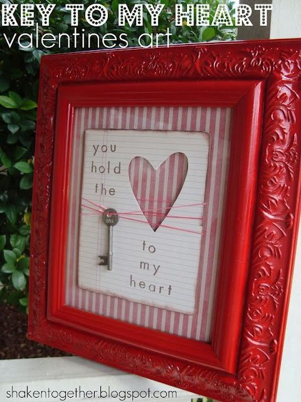 You Hold the Key to my Heart Valentine Art