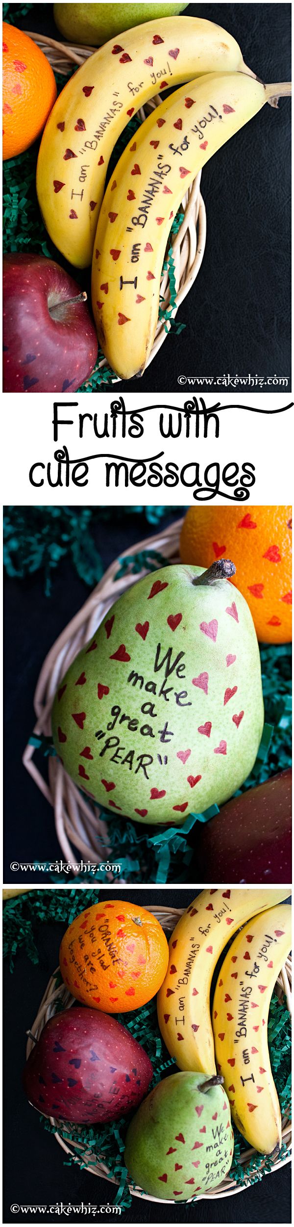 Fruits with Cute Messages