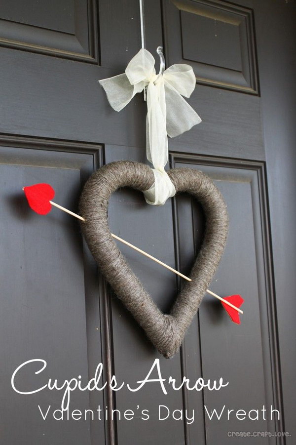 Cupid's Arrow Valentine's Day Wreath