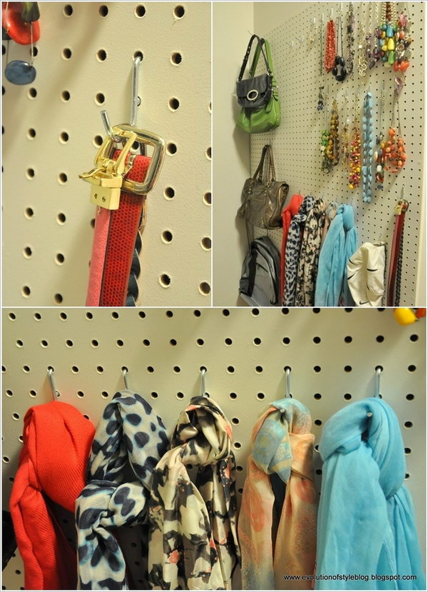Use A Pegboard as An Awesome Organizer.