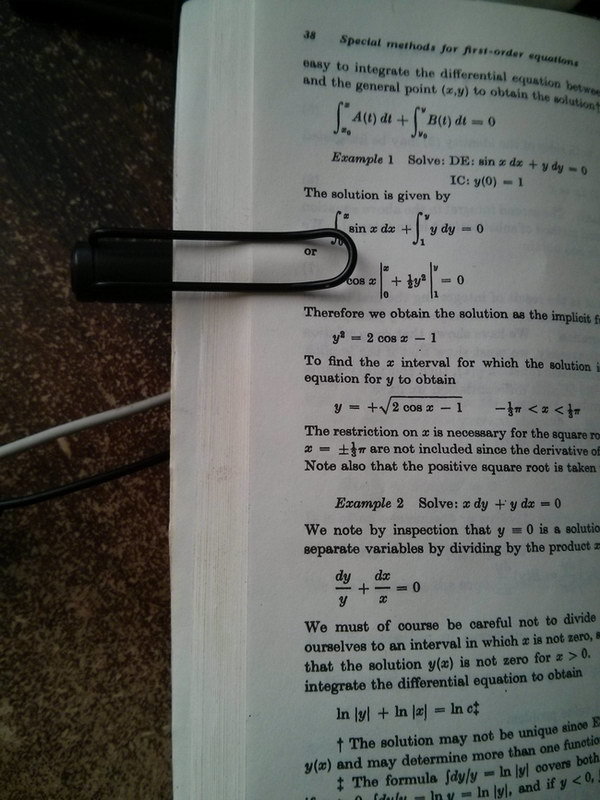 Use A Pen To Keep Your Textbook Open.