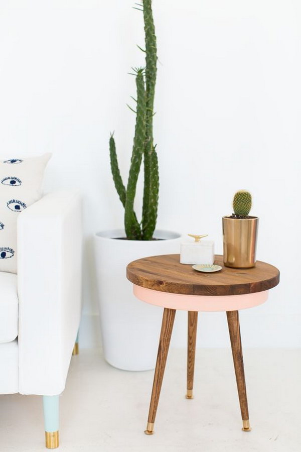 25 DIY Side Table Ideas With Lots of Tutorials 2017