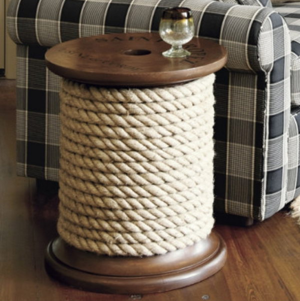 DIY Ballard Knockoff Spool Side Table