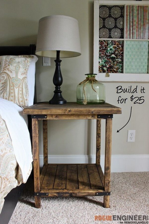 25 DIY Side Table Ideas With Lots of Tutorials 2017