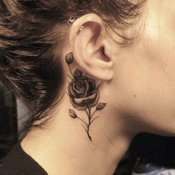 60 Pretty Designs Of Ear Tattoos 2017