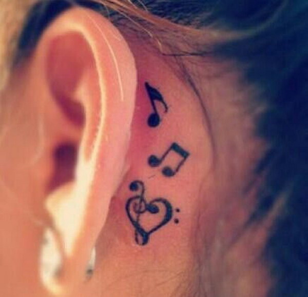 60+ Pretty Designs of Ear Tattoos 2022